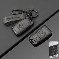 Lydinio Odos Automobilio Raktų Dėklas Pilnas Dangtelis Korpusas VW Volkswagen Passat B8 Tiguan Magotan Apsaugai Raktų Pakabukas Raktų Pakabuko Aksesuarai black