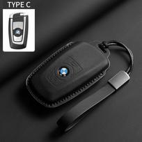 Soft Leather Car Key Case Full Cover Shell For BMW 1 2 3 4 5 6 Series X1 X3 X4 X5 X6 F36 F25 F26 F30 F34 F10 F07 F20 Z10 F15 F16 black