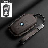 Soft Leather Car Key Case Full Cover Shell For BMW 1 2 3 4 5 6 Series X1 X3 X4 X5 X6 F36 F25 F26 F30 F34 F10 F07 F20 Z10 F15 F16 gray
