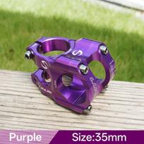 CNC Dviračio Vairalazdės Stovas 35mm MTB Dviračio Tiltelis 31.8mm Vairo Pakėlėjas Aliuminio Lydinio Power violetinė