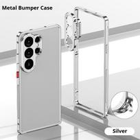 Aliuminio rėmo metalinio buferio dėklas, skirtas Samsung Galaxy A57 A37 26 Ultra Plus S25 S24 S23 Ultra, su metaliniu objektyvo apsauginiu elementu No Screen Protector&Galaxy S24 Ultra
