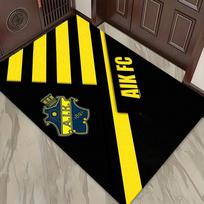 AIK futbolo kilimas svetainei, miegamajam, namų sofos dekoravimui, vaikų žaidimų neslystantis grindų kilimėlis 40x60cm( 15x23in ) yellow