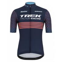 Trek Factory Racing Dviračių marškinėliai trumpomis rankovėmis Tamsiai mėlyni Vyriški XL