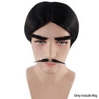 Gomez Addams Cosplay Perukas Trečiadienio Plaukai Barzda Helovinas Kalėdos Dovana Wig beige