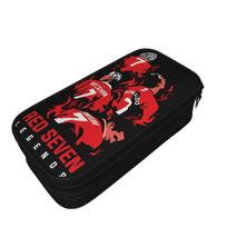 Naujas The Red Seven Man Utd pieštukinės ronaldos Pieštukinės studentams Didelės laikymo krepšiai Biuro dovana Raštinės reikmenys 21x10.5x5cm black