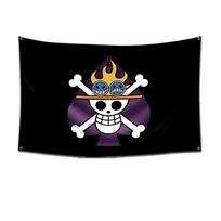 Vienas Gabalas Anime Jolly Roger Sienos Dekoracija Vėliava Tapyba Žaislas Animacinis Luffy Zoro Šiaudų Skrybėlė Pirato Kaukolės Vėliava Žaislai Dovana 60x90cm
