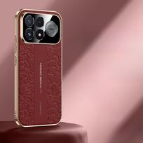 Skirta XIAOMI Redmi K100Pro K100 ProMax Odinis graviruotas smūgiams atsparus dėklas Skirta POCO F9 Ultra Pro Padengtas palaimingų debesų tekstūros dangtelis POCO F9 Ultra raudona
