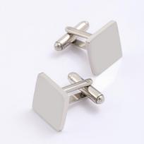 Stainless Steel Multi-Shape Multicolor Cufflinks for Laser Engraving Stainless Steel white