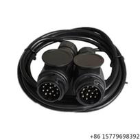 12V 13P Trailer Extension Cable Truck Connector Heavy Duty Socket Plug for Trailer Wiring Harness 502P14