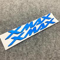 Motociklų priedai Bako šoninio dangčio 3D lipdukas XMAX raidžių logotipas, skirtas Yamaha XMAX125 250 300 400 xmax mėlyna