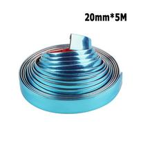 3M automobilio eksterjero chromo automatinė lipni juostelė apdailos juostos formavimas stiliaus dekoravimas automobilio buferio juostelės apsaugos lipdukas 20mm*5M blue