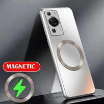 AG Matte Silicon Hard Case for Huawei P60 P50 P40 P30 Pro P40pro Full Protective Frosted Phone Magnetic Wireless Charging Case P50 sidabras