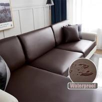 PU vandeniui atsparus odinis sofos sėdynės užvalkalas gyvenamajam kambariui, tamprus užvalkalas, baldų apsauga 15 vienspalvių sofos sofos užvalkalų Back Cushion Cover