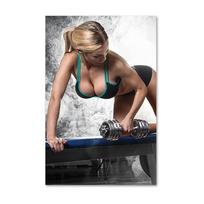 Seksuali kultūrizmo mergina raumenų fitneso plakatas ir spaudiniai Sporto drobės tapyba Sienų paveikslas sporto salės svetainės namų dekoravimui 60x90cm No Framed