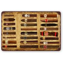Metalinės skardos iškabos Viskių cigarų baro sienų dekoracija Plaketas Vintažinis meno plakatas Geležinė tapyba vyro urvui Namų kavinė Sodas Klubas Baras 20x30cm beige