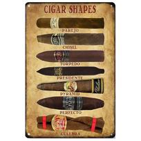 Metalinės skardos iškabos Viskių cigarų baro sienų dekoracija Plaketas Vintažinis meno plakatas Geležinė tapyba vyro urvui Namų kavinė Sodas Klubas Baras 20x30cm black