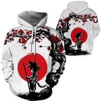 Dragon Ball Hoodie Vyriškas laisvalaikio gatvės drabužis 3D Cosplay Anime Son Goku & Vegeta megztinis 5XL black