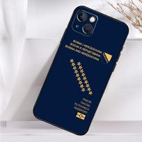 Bosnijos vėliavos telefono dėklas iPhone 16 15 14 12 11 13 Pro Max 7 8 Plus X XR XS Max 13 12 Mini dangtelis iPhone 16 gray