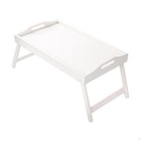 Bambukinis lovos padėklas, nešiojamas staliukas, lanksčios sulankstomos kojelės, stačiakampis mini staliukas, skirtas patiekimui ant grindų white