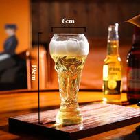 Pasaulio čempionato alaus stiklas Kūrybingas 450ml 600ml 800ml Heraklio bokalas Alaus bokalas, Stiklinė futbolo taurė, Krištolinio stiklo vyno taurė, Futbolas Worl 401-500ml brown