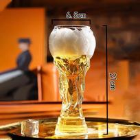 Pasaulio čempionato alaus stiklas Kūrybingas 450ml 600ml 800ml Heraklio bokalas Alaus bokalas, Stiklinė futbolo taurė, Krištolinio stiklo vyno taurė, Futbolas Worl 401-500ml