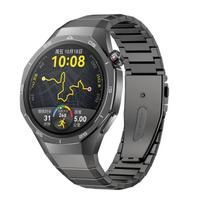 Bambuko šokinėjanti sagtis titano lydinio laikrodžio apyrankė For Huawei Watch GT5 Pro 46mm pilka spalva