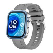 Silikoninis dirželis Huawei Watch Fit 4 Pro 3, pakaitinė apyrankė Watch Fit4 4Pro Fit3, kvėpuojantis riešo dirželis Watch Fit 4 pilka spalva