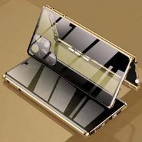 360° magnetinis privatumo dėklas nuo šnipinėjimo, skirtas Samsung Galaxy S24 Ultra/S24 Plus/S24+/ FE, su apsauginiu dangteliu kameros objektyvui, telefono buferiais Galaxy S24+ auksas