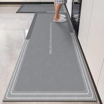 Daugiafunkcis kempinės vandens sugėrimo kilimėlis: Virtuvė, Vonios kambarys Vonios kambarys Neslystantis, Drėgmę sugeriantis, Skalbiamas mašinoje kilimas 40*60cm gray