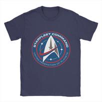 S-Stars T-Treks Discovery Starfleet Men's T Shirts  Novelty Tees Short Sleeve O Neck T-Shirt 100% Cotton New Arrival Clothing XL blue