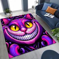 Svajojantis Česhyro katinas Alisa Stebuklų šalyje Animacinis kilimėlis miegamajam, svetainei, sofai, namų įėjimui, didelis neslystantis vaikiškas grindų kilimėlis 40x60cm( 15x23in )