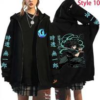 Demon Slayer Tokito Muichiro Laisvalaikio Mados Bliuzonai Unisex Gatvės Apranga Harajuku Drabužiai Per didelis Marškinėliai Viršus M black