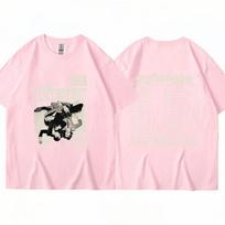 Roko grupės Måneskin Rush Pasaulinis turas 2023 T-shirt Vyrams Moterims Vintage Hip Hop Oversized Laisvalaikio Grynos Medvilnės Laisvalaikio T-shirt Streetwear M white