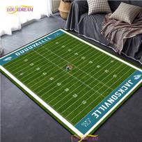 Individualus amerikietiško futbolo aikštės kilimas, kilimas svetainei, miegamojo dekoravimui, vaikų virtuvei, vonios kambariui neslystantis grindų kilimėlis Alfombra 40x60cm
