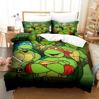 Paauglių Mutantų Vėžlių Serija Antklodės Užvalkalas 3D Skaitmeninės Spaudos Rinkinys Lovos Trijų Dalių Rinkinys quilt cover 90 * 190 pillowcase 50 * 75 * 1