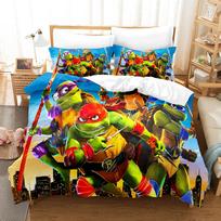 Paauglių Mutantų Vėžlių Serija Antklodės Užvalkalas 3D Skaitmeninės Spaudos Rinkinys Lovos Trijų Dalių Rinkinys quilt cover 90 * 190 pillowcase 50 * 75 * 1