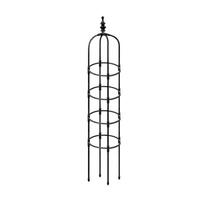 Sodo atrama U formos augalų stovas Augalų gėlių daržovių laipiojimo rėmas Plastiku dengta atrama Pomidorų narvai Diameter 28CM gray