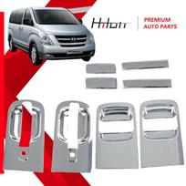 Priekinių durų galinių durų išorinės rankenos chromuotas dangtelis Hyundai H1 Grand Starex gray