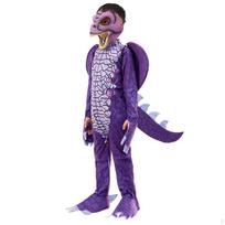 Vaikų Dinazauro Uodegos Sparnų Kaukės Rinkinys Kostiumas Drakonas Dovana Vaikams Scenai Purple XL 140cm blue