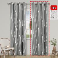 2025 Sidabrinės Bangos Užuolaidos Didelio Tikslumo Blackout Užuolaidos Svetainės Apsaugos Nuo Saulės Šilumos Izoliacijos Užuolaidos 100*130cm（1pc） gray