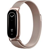 Milanietiškas plieninis dirželis Xiaomi Band 8/9/10 - Universalus pakeičiamas apyrankė Xiaomi Band 8/9/10 rožinio aukso spalvos