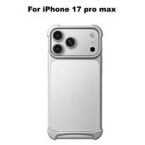 iPhone 17 Pro/Pro Max Aliuminio Rėmelis Metalinis Apsauginis Dėklas Prabangus Kritimui Atsparus Šilumos Išsklaidymo Metalo Rėmelio Dėklo Dangtelis white