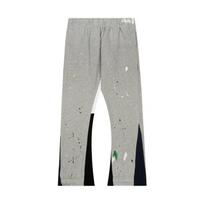LUXEON Vintage Dažyti Džinsai Y2K Drabužiai Vyrams Moterims Hip Hop Raidės Laisvos Laisvalaikio Kelnės Laisvas Elastingas Juosmuo Sportinės Kelnės Kelnės M gray