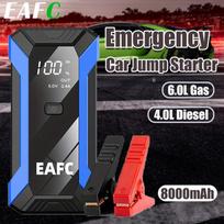 EAFC Nešiojamas automobilio užvedimo įrenginys, avarinis maitinimo bankas, 12V nešiojamas automobilio starteris 6.0L benzininiams ir 4L dyzeliniams automobiliams