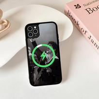 B-Bruno M-Mars Singer For Magsafe Magnetic Phone Case Wireless PC+TPU For IPhone 11 12 13 14 15 16 17 Pro Max Plus iPhone 12 gray