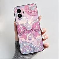 Spausduotas telefono dėklas, skirtas TCL K70 SE (T453D) Dėkliukai Dėklas Minkšto Silikono Juodas Korpuso Dangtelis Mielas Gėlių Animacinis Dėklas Coque TCL K70 SE