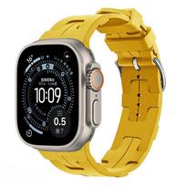 Silicone Strap for Apple Watch Ultra 3 2 49mm Series 11 10 46mm 42mm Sport Wristband iWatch 9 8 7 6 5/SE 3 2 44mm 40mm 45mm 41mm Ultra 3-2-1 49mm geltona