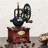 MXLA Wind Up Music Box,Hand Crank Coffee Grinders Mechanism Musical Box Birthday Gift Table Ornament for Office Home Decors CN black
