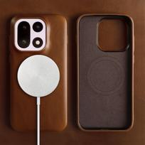 Prabangus magnetinis natūralios odos dėklas Oneplus 15 11 12R 13R 10Pro Ace5 Pro, pilnai apgaubiantis, Magsafe galinis dangtelis, telefono dėklai Genuine leather&OnePlus 10T