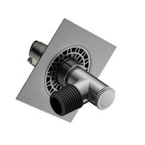 Washing Machine Floor Drain Joint Sink Elbow Pipe Connector Double Purpose Pipe Connector Bathroom Sewer Hose Adapter gray